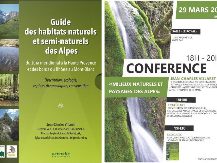 Couverture du Guide des habitats naturels et semi-naturels des Alpes du CBNA sur nature isère