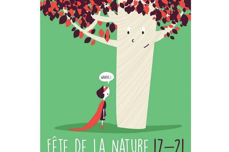 Affiche de la Fête de la nature, du 17 au 21 mai, nature isère