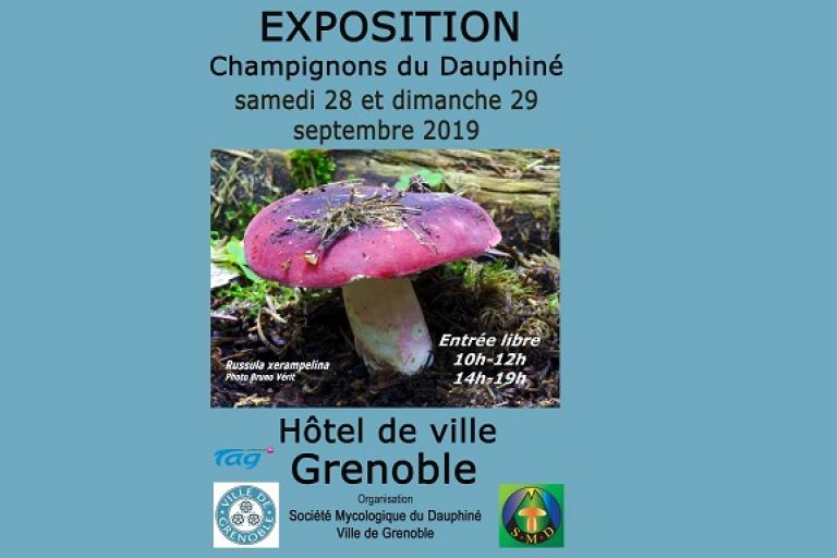 Affiche Exposition champignon,Grenoble 2019 SMD38