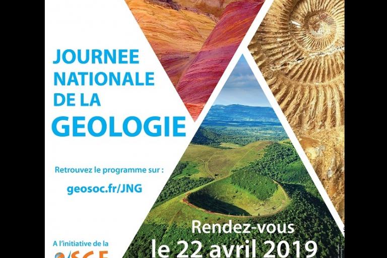 Affiche Journée Nationale de la Géologie sur nature isère
