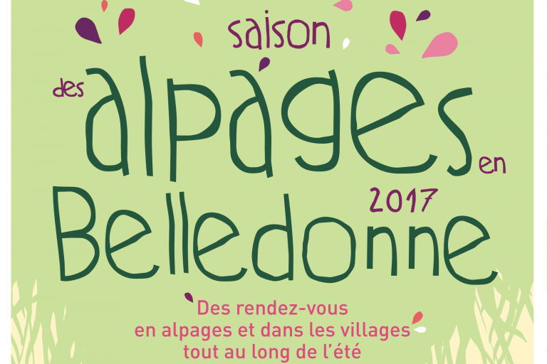 Affiche saison des alpages 2017, nature isère