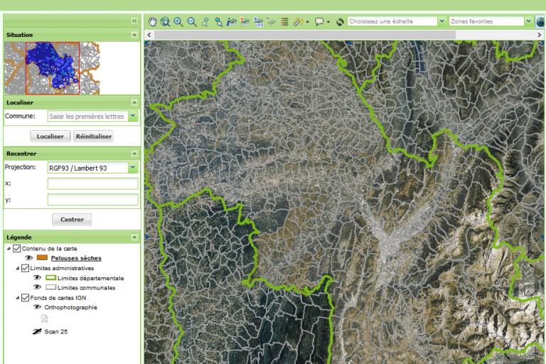 Cartographie des pelouses sèches en Isère