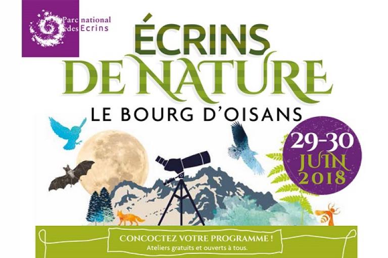 Le programme : http://www.ecrins-parcnational.fr/actualite/ecrins-nature-programme-2018