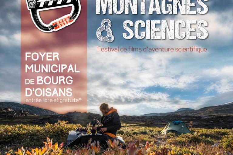 Affiche montagnes et sciences Bourg d'Oisans, PNE, nature isère
