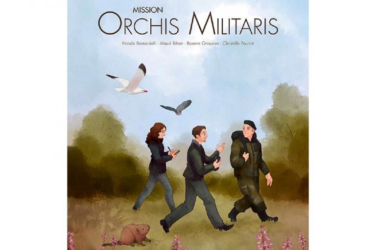 Couverture de la BD Mission Orchis Militaris, nature isère