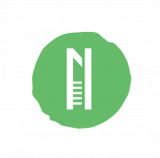 Logo de l'association Nemeton - La lettre N majuscule écrite en blanc dans un rond vert