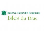 Logo de la réserve naturelle régionale Les Isles du Drac, sur Nature isère