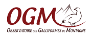 Logo de L'Observatoire des Galliformes de Montagne (OGM)
