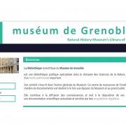 Page d'accueil du portail documentaire du Muséum de Grenoble sur nature isère