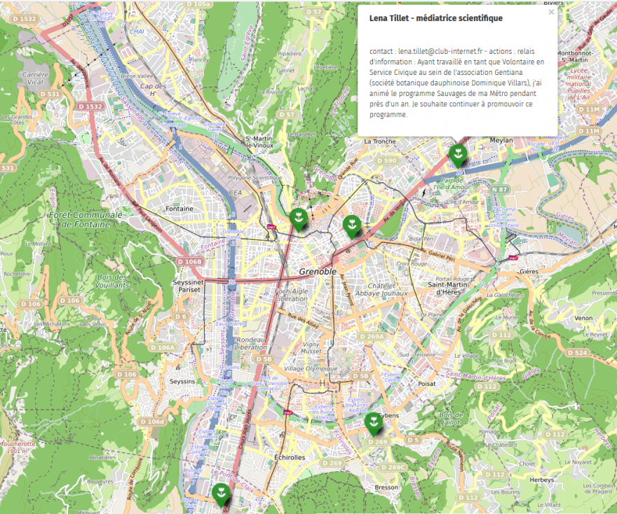 Carte de Grenoble, CC0 Nature Isère