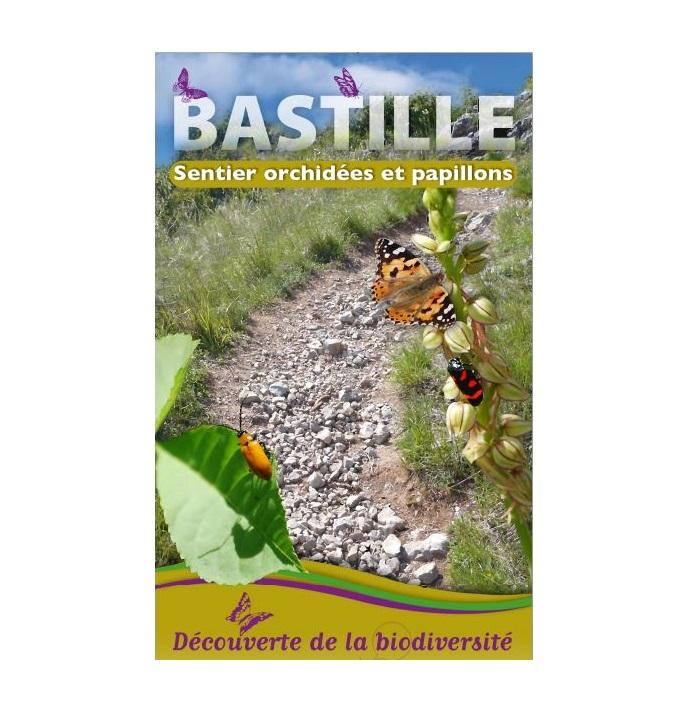 Première page de la plaquette du Sentier orchidées et papillons à la Bastille sur Nature isère