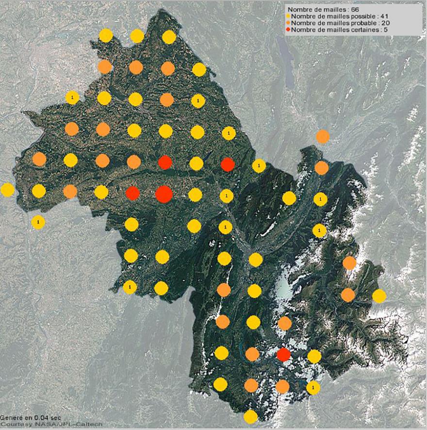 Nidification de la caille des blés en Isère (2001-2021)