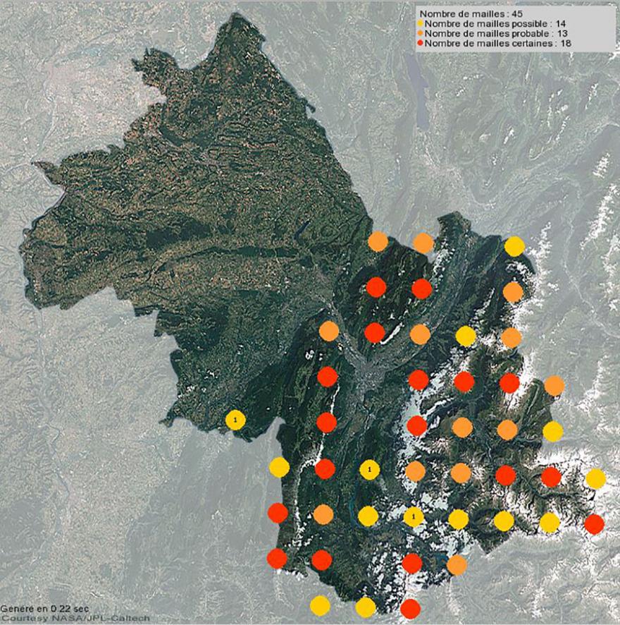 Nidification du chocard à bec jaune en Isère (2001-2021)