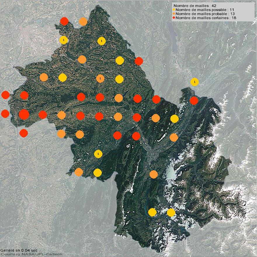 Nidification de la cisticole des joncs en Isère (2001-2021)